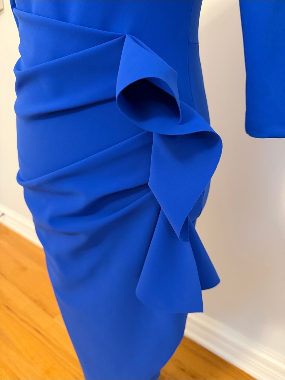 Chiara Boni La Petite Robe royal blue dress dry cleaned/ ready to wear size 6 - Picture 7 of 7